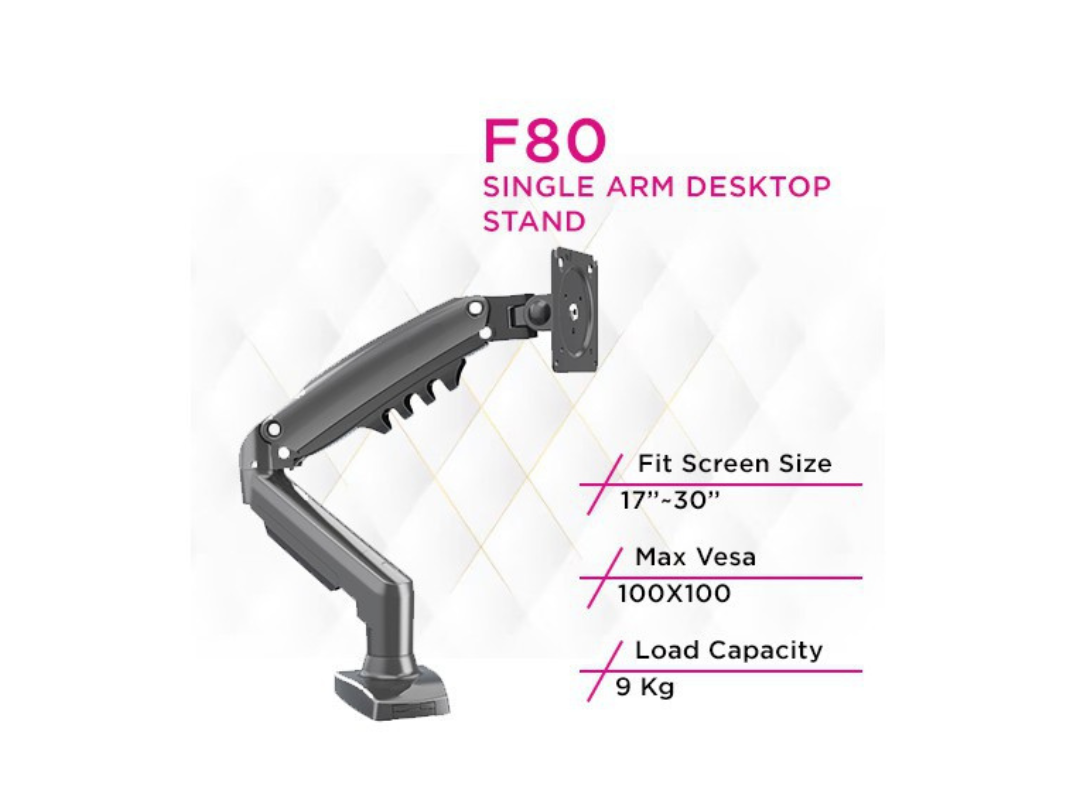 Buy NB F80 Monitor Arm – 17″–32″ Screen Support | North Bayou in Qatar Buy NB F80 Monitor Arm – 17″–32″ Screen Support | North Bayou in Qatar